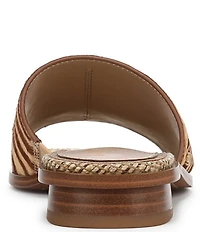 Sam Edelman Sabrina Zebra Calf Hair Slide Sandals