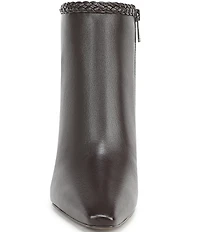 Sam Edelman Saige Leather Woven Snip Toe Dress Booties