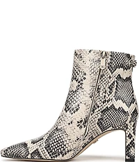 Sam Edelman Saige Python Print Leather Dress Booties