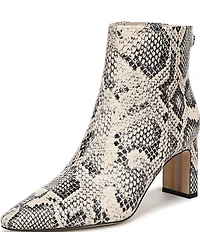 Sam Edelman Saige Python Print Leather Dress Booties
