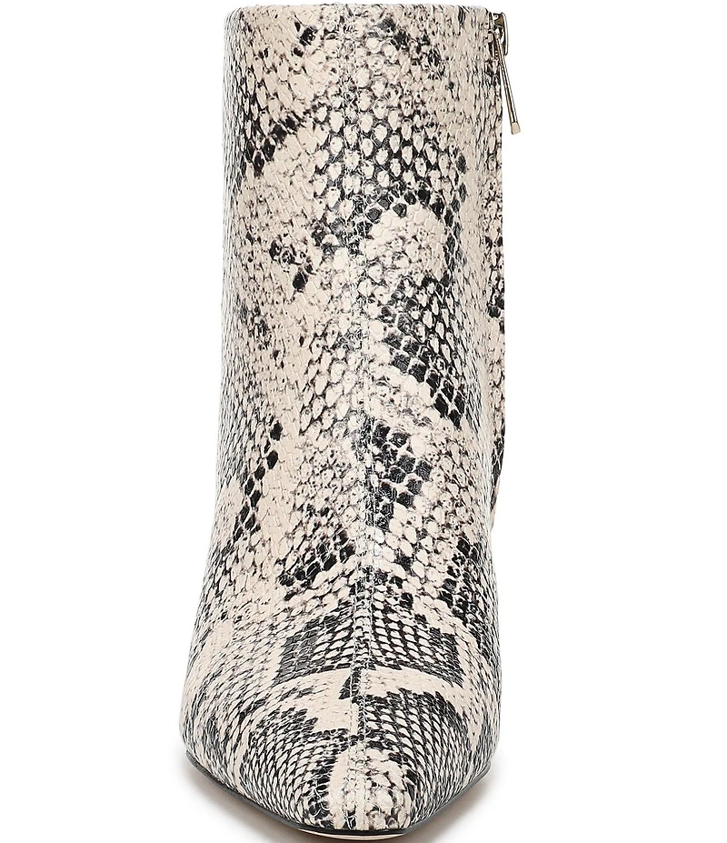 Sam Edelman Saige Python Print Leather Dress Booties