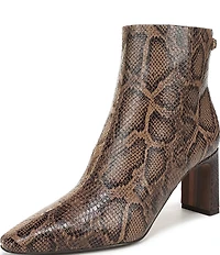 Sam Edelman Saige Two Tone Python Print Leather Dress Booties
