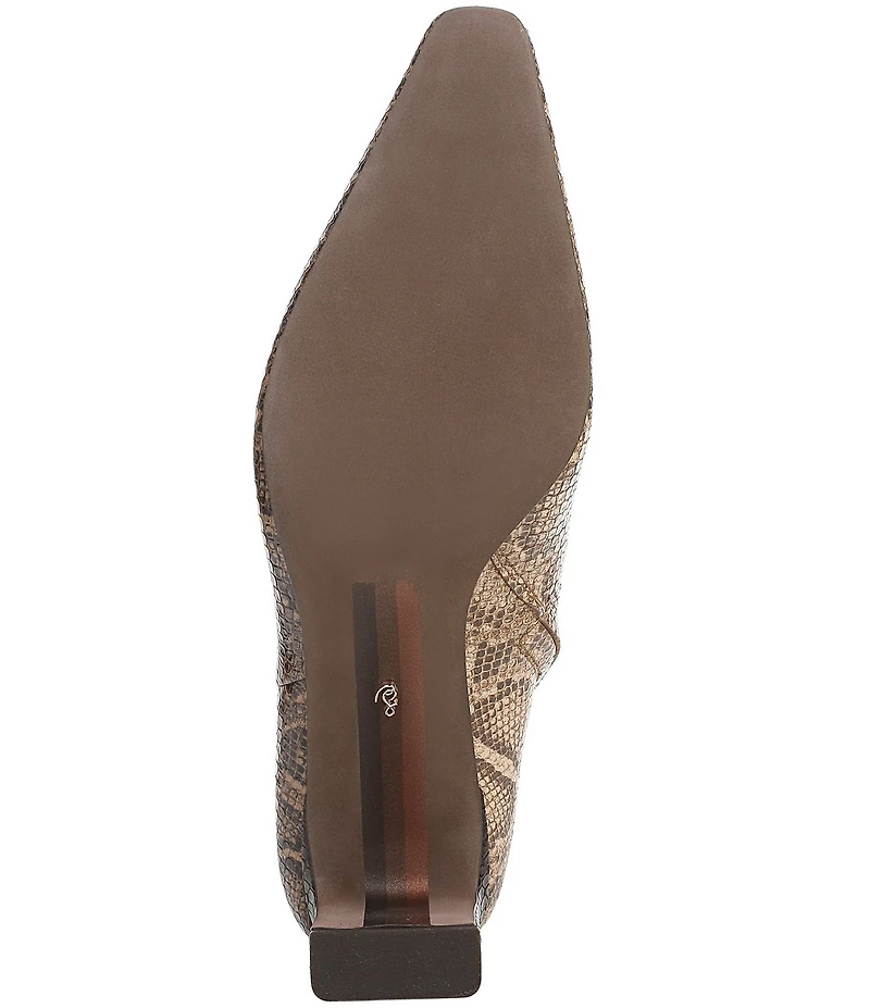Sam Edelman Saige Two Tone Python Print Leather Dress Booties