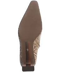 Sam Edelman Saige Two Tone Python Print Leather Dress Booties