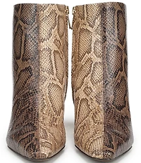 Sam Edelman Saige Two Tone Python Print Leather Dress Booties