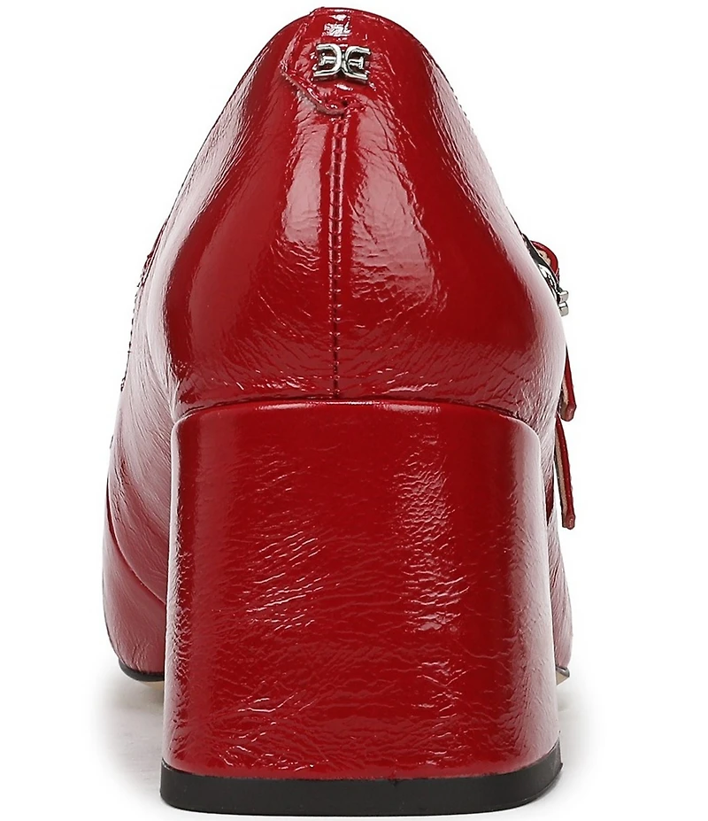 Sam Edelman Sarah Patent Leather Square Toe Mary Jane Dress Pumps