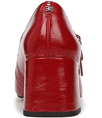 Sam Edelman Sarah Patent Leather Square Toe Mary Jane Dress Pumps