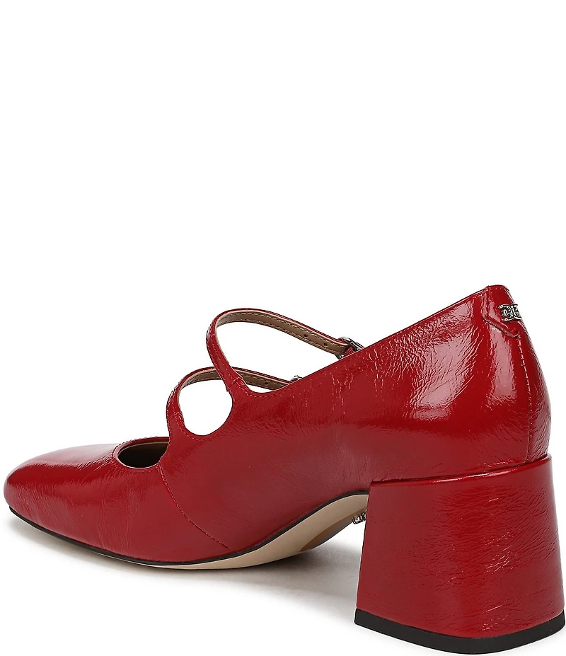Sam Edelman Sarah Patent Leather Square Toe Mary Jane Dress Pumps