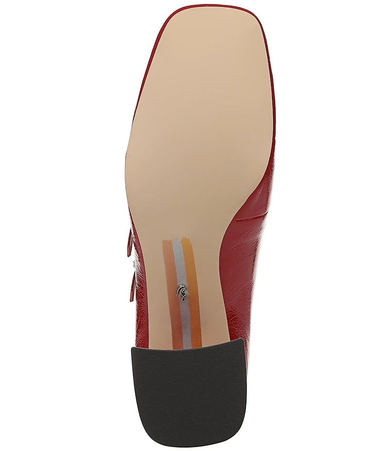 Sam Edelman Sarah Patent Leather Square Toe Mary Jane Dress Pumps