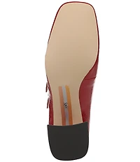 Sam Edelman Sarah Patent Leather Square Toe Mary Jane Dress Pumps