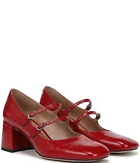 Sam Edelman Sarah Patent Leather Square Toe Mary Jane Dress Pumps