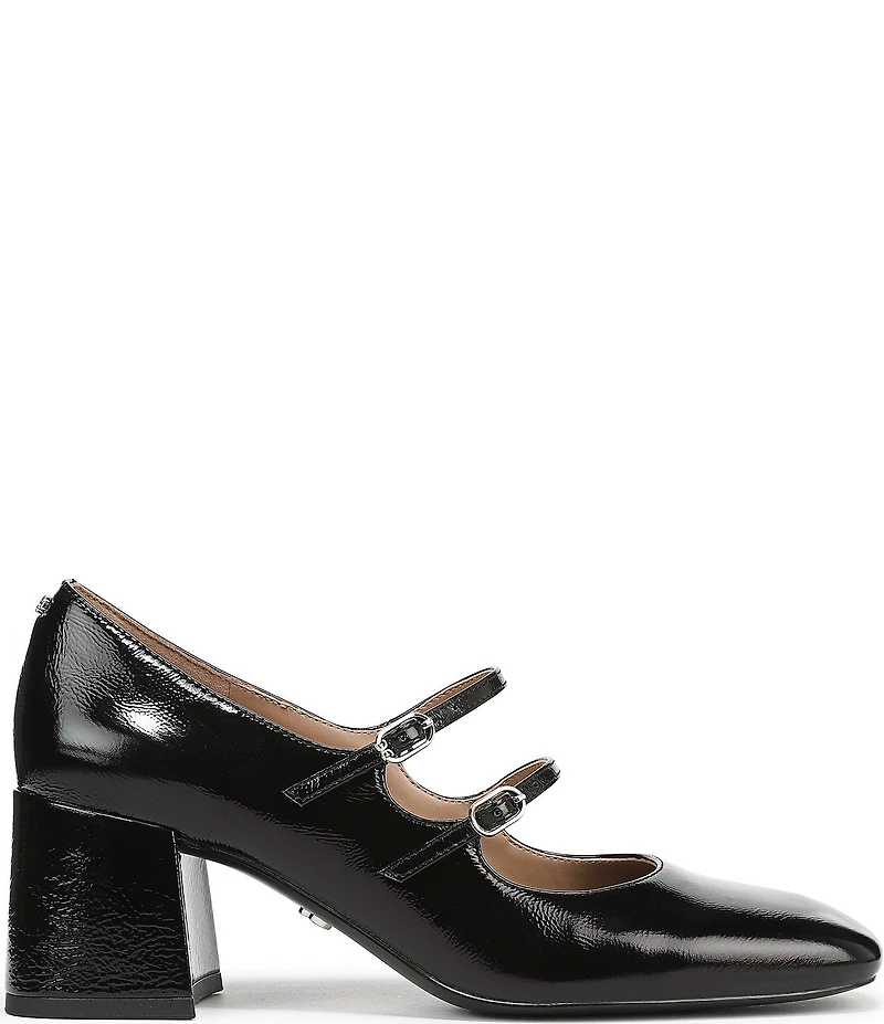 Sam Edelman Sarah Patent Leather Square Toe Mary Jane Dress Pumps