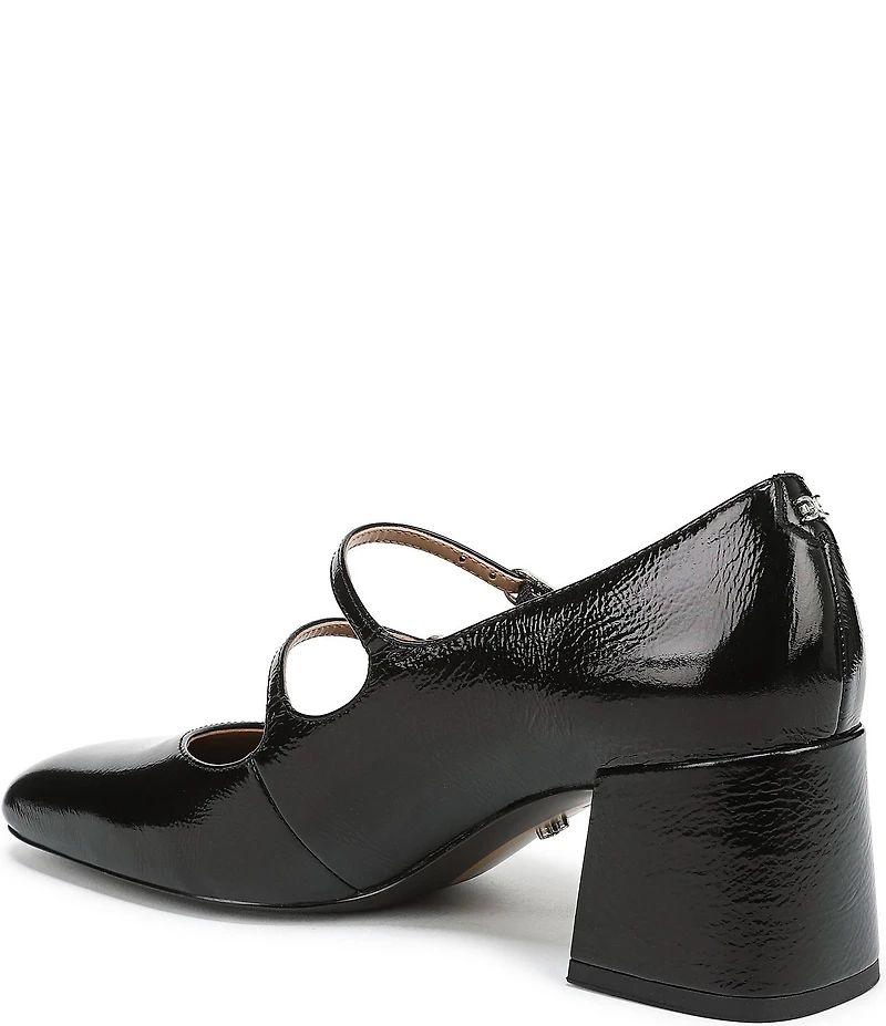 Sam Edelman Sarah Patent Leather Square Toe Mary Jane Dress Pumps