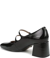 Sam Edelman Sarah Patent Leather Square Toe Mary Jane Dress Pumps