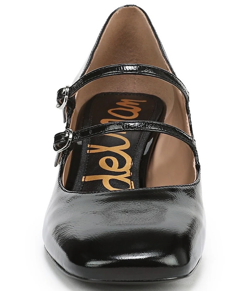 Sam Edelman Sarah Patent Leather Square Toe Mary Jane Dress Pumps