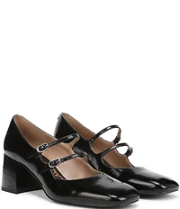 Sam Edelman Sarah Patent Leather Square Toe Mary Jane Dress Pumps