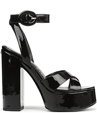Sam Edelman Savannah Patent Leather Ankle Strap Platform Dress Sandals