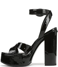 Sam Edelman Savannah Patent Leather Ankle Strap Platform Dress Sandals