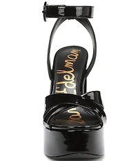 Sam Edelman Savannah Patent Leather Ankle Strap Platform Dress Sandals