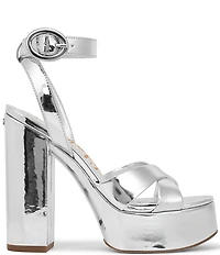 Sam Edelman Savannah Patent Leather Ankle Strap Platform Dress Sandals
