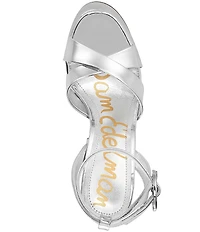 Sam Edelman Savannah Patent Leather Ankle Strap Platform Dress Sandals