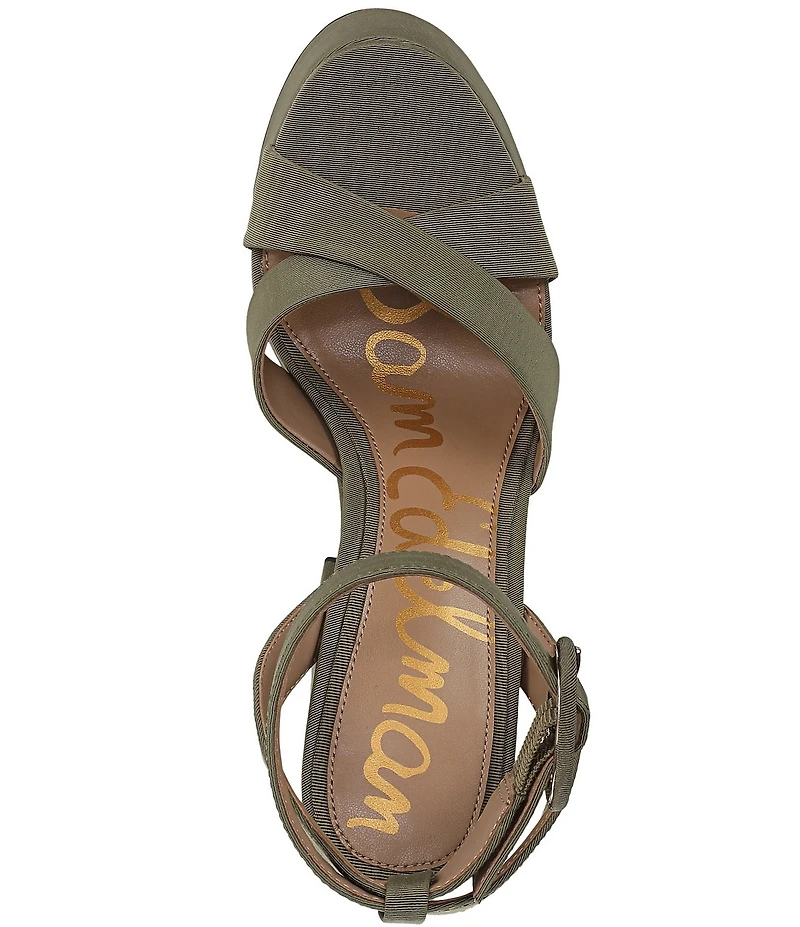 Sam Edelman Savannah Silk Fabric Ankle Strap Platform Dress Sandals