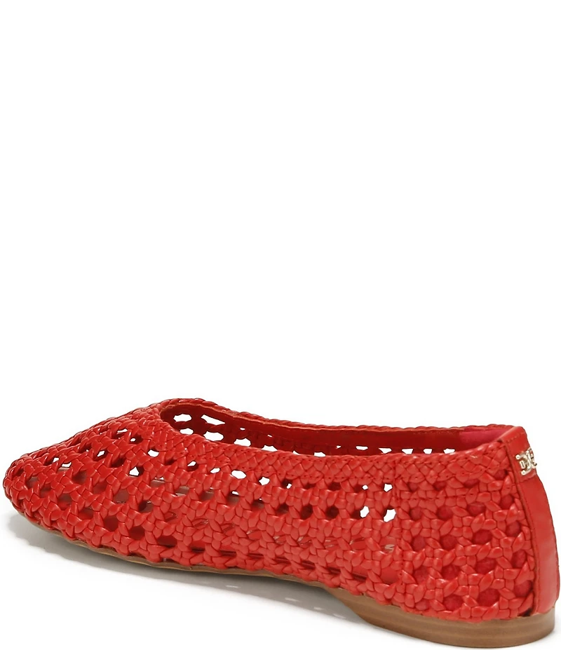 Sam Edelman Shira Woven Leather Ballet Flats