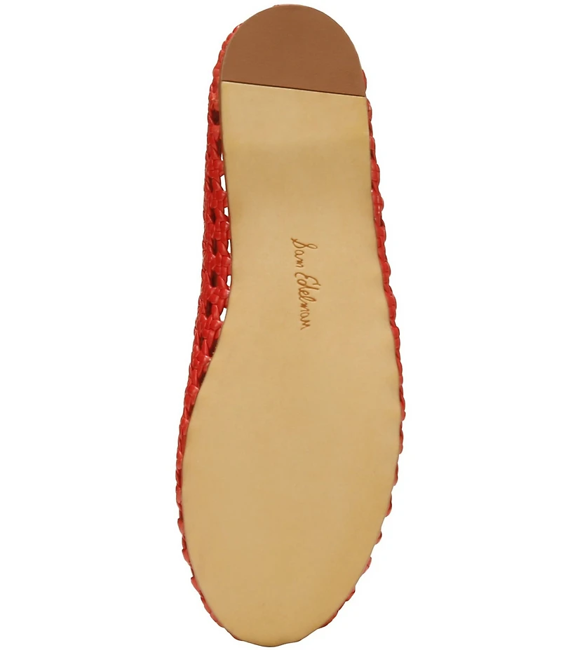 Sam Edelman Shira Woven Leather Ballet Flats
