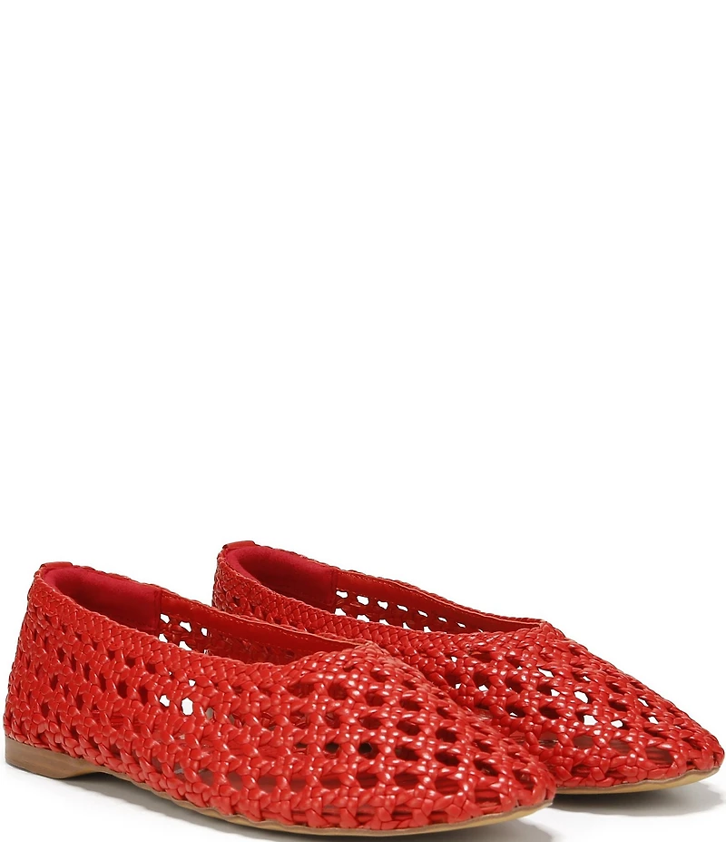 Sam Edelman Shira Woven Leather Ballet Flats