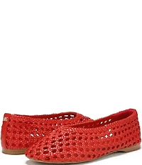 Sam Edelman Shira Woven Leather Ballet Flats