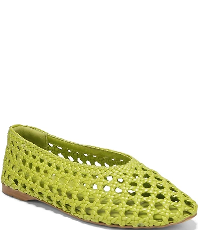 Sam Edelman Shira Woven Leather Ballet Flats