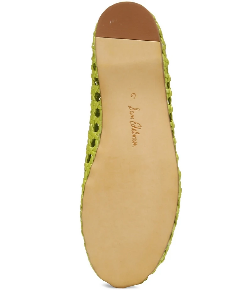 Sam Edelman Shira Woven Leather Ballet Flats
