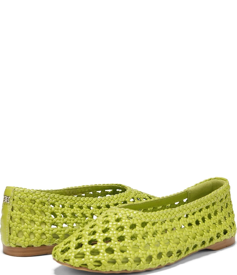 Sam Edelman Shira Woven Leather Ballet Flats