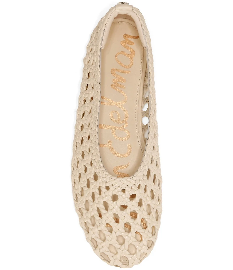 Sam Edelman Shira Woven Leather Ballet Flats