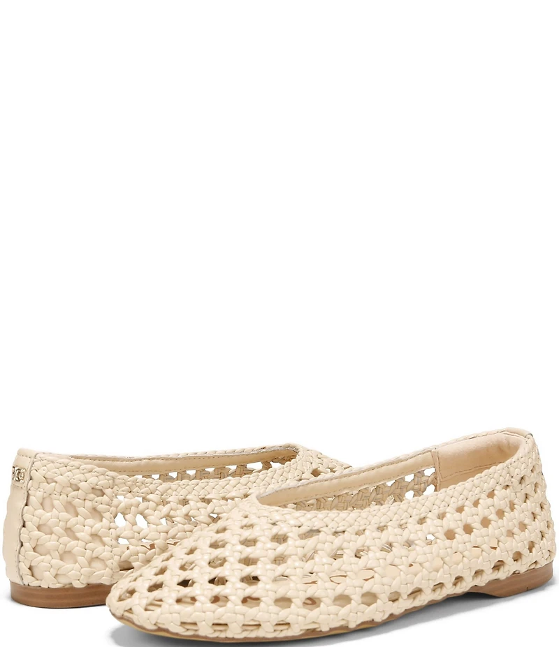 Sam Edelman Shira Woven Leather Ballet Flats