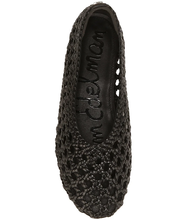 Sam Edelman Shira Woven Leather Ballet Flats