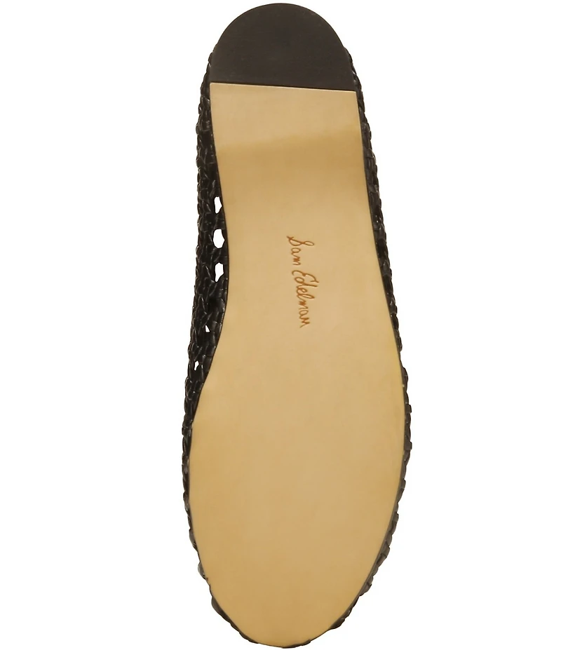Sam Edelman Shira Woven Leather Ballet Flats