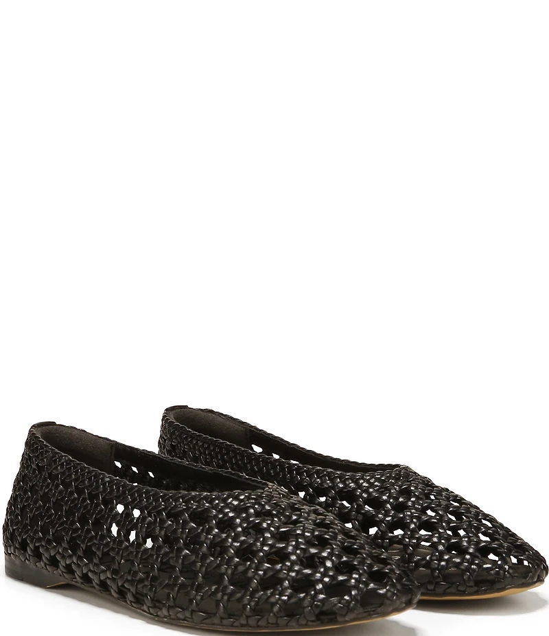 Sam Edelman Shira Woven Leather Ballet Flats