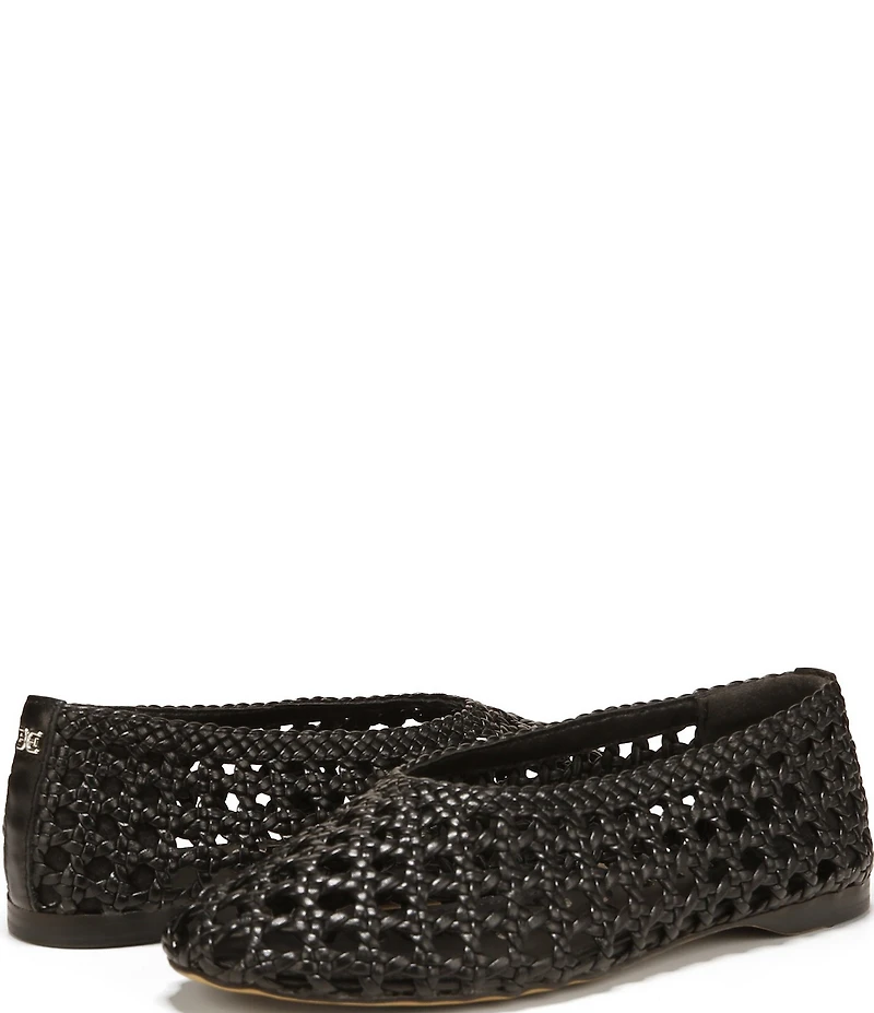 Sam Edelman Shira Woven Leather Ballet Flats