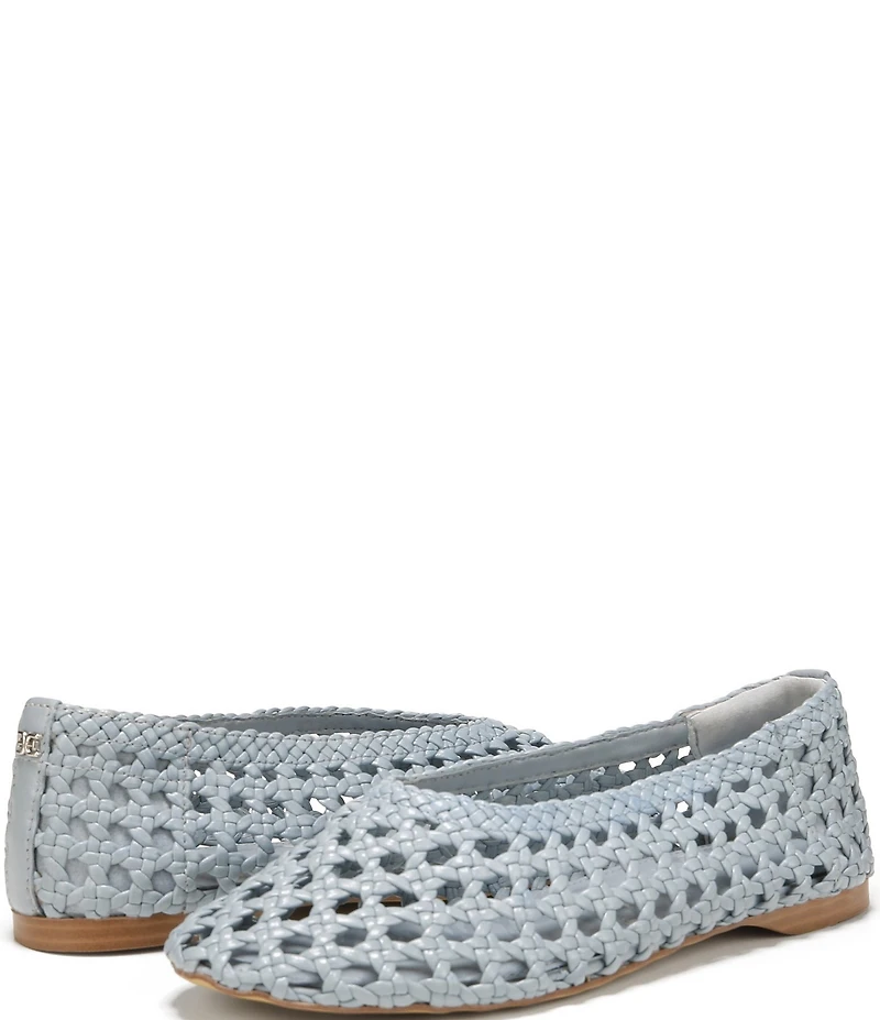 Sam Edelman Shira Woven Leather Ballet Flats