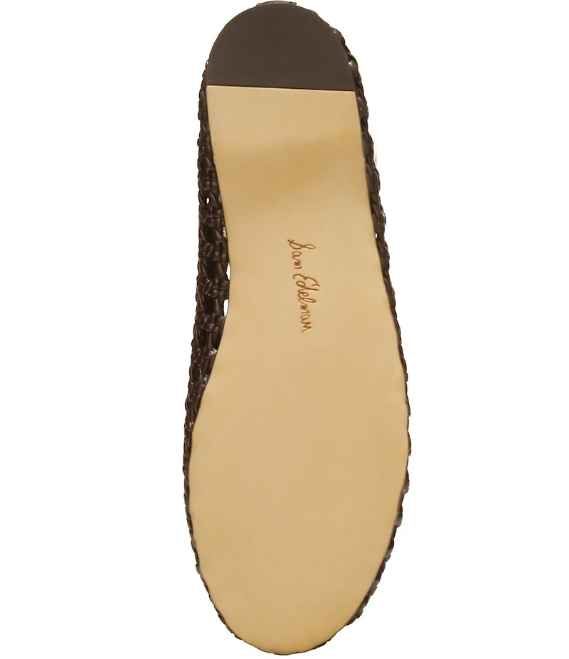 Sam Edelman Shira Woven Leather Ballet Flats