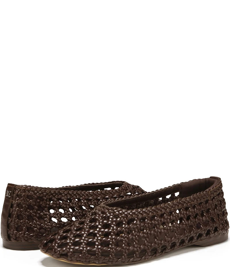 Sam Edelman Shira Woven Leather Ballet Flats