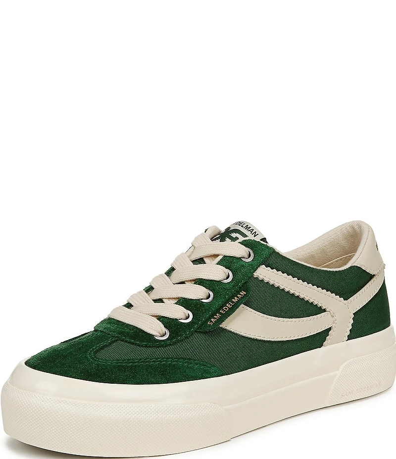 Sam Edelman Simone Suede Leather Platform Lace Up Sneakers