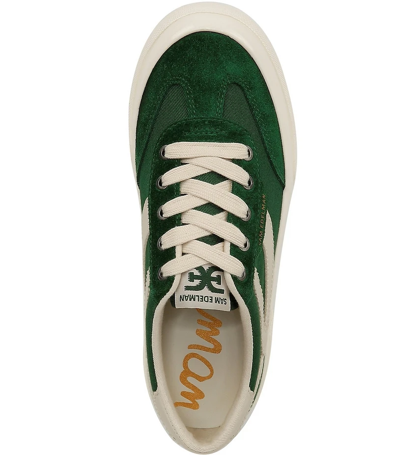 Sam Edelman Simone Suede Leather Platform Lace Up Sneakers