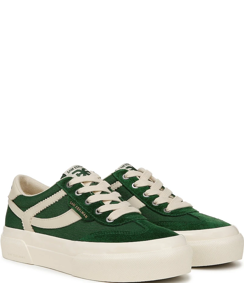 Sam Edelman Simone Suede Leather Platform Lace Up Sneakers