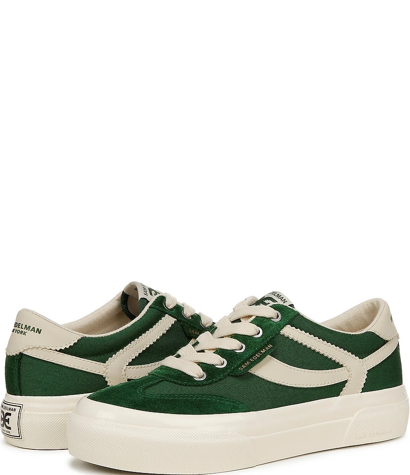 Sam Edelman Simone Suede Leather Platform Lace Up Sneakers