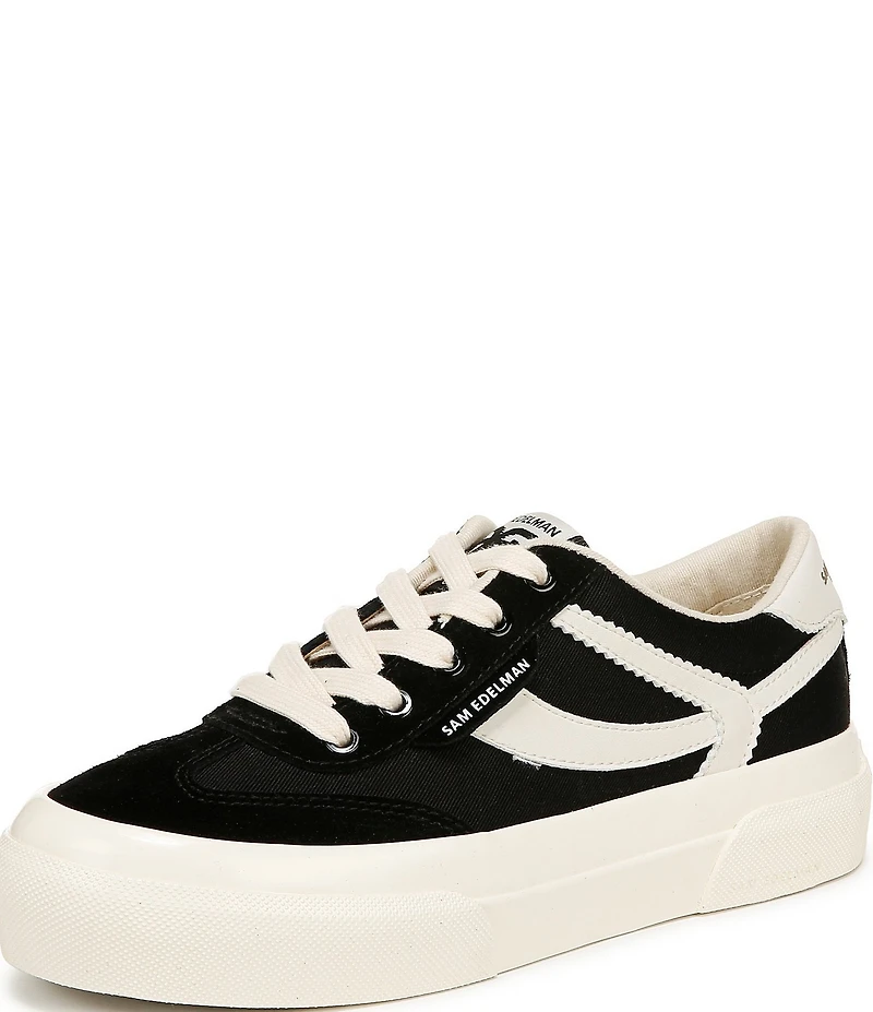 Sam Edelman Simone Suede Leather Platform Lace Up Sneakers