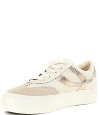 Sam Edelman Simone Suede Leather Platform Lace Up Sneakers