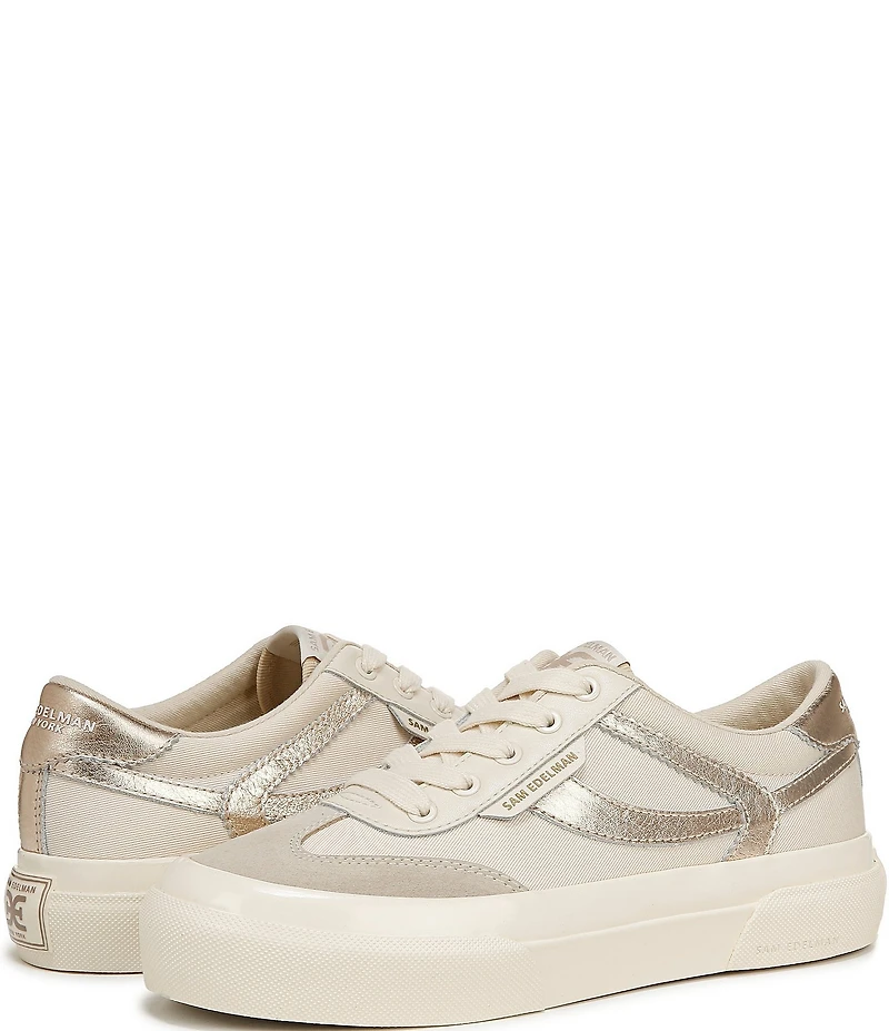 Sam Edelman Simone Suede Leather Platform Lace Up Sneakers