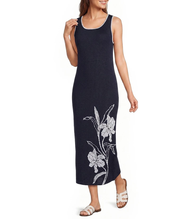 Sam Edelman Sleeveless Knit Floral Maxi Dress